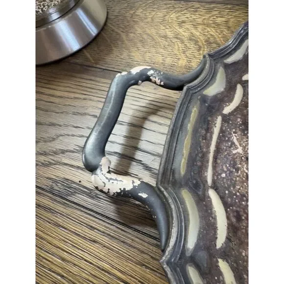 Gorgeous Antique Reed and Barton Art Deco Silver Plated Tea set #3690 with tray - Picture 13 of 16